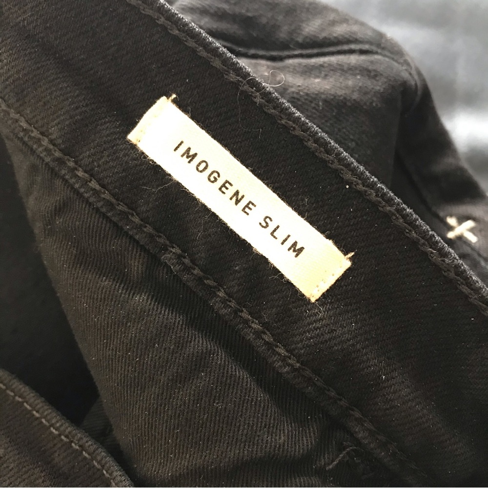 Imogene and Willie Slim Black Water Dip Jeans